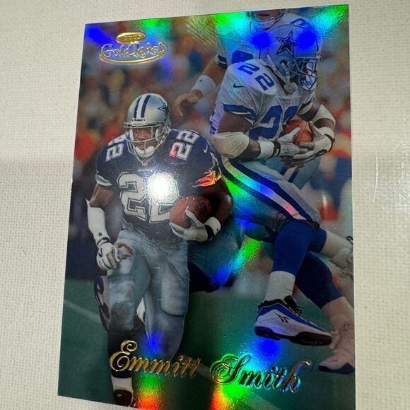 1998 Topps Gold Label refractor Emmitt Smith 90 mint - Picture 5 of 5